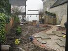 Paving the main terrace